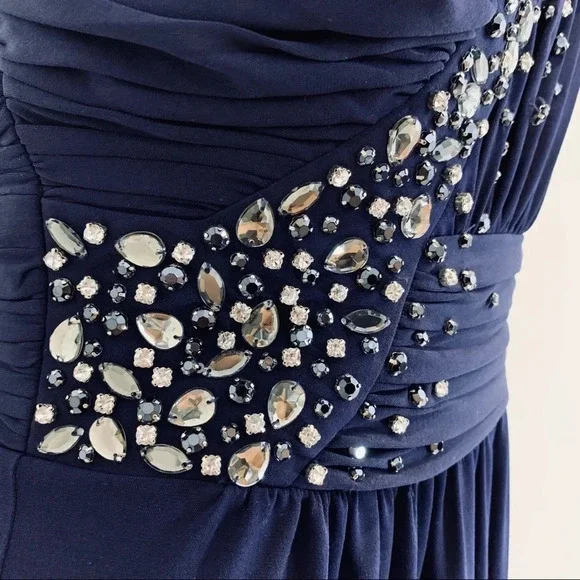 Laundry by Shelli Segal One Shoulder Beaded Dress - Picture 3 of 8